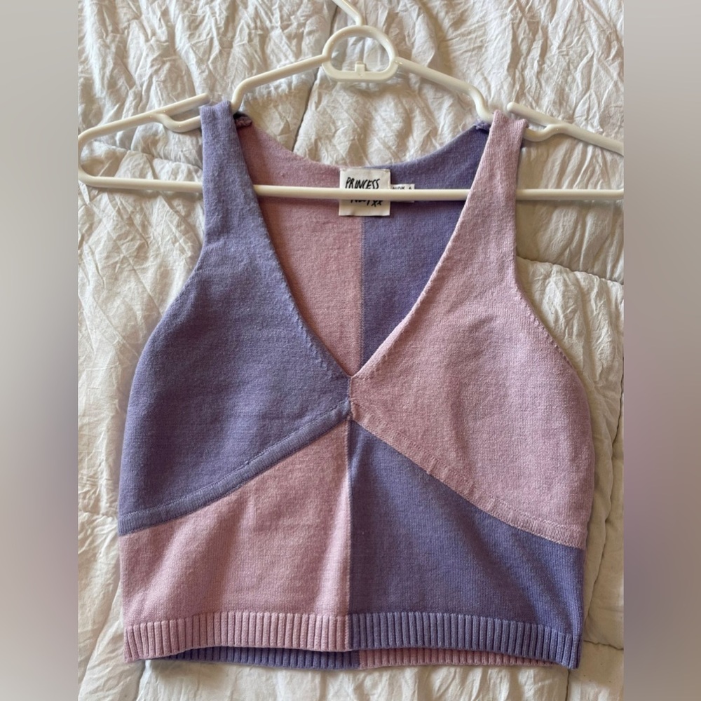 Princess Polly purple knit tank